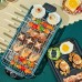 INTEXCA Portable Multifunctional Electric Grill w/ Non-Stick Cooking Surface Adjustable Temperature Knob 